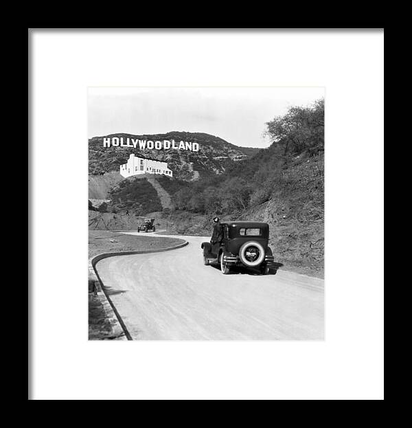 #faatoppicks Framed Print featuring the photograph Hollywoodland by Underwood Archives