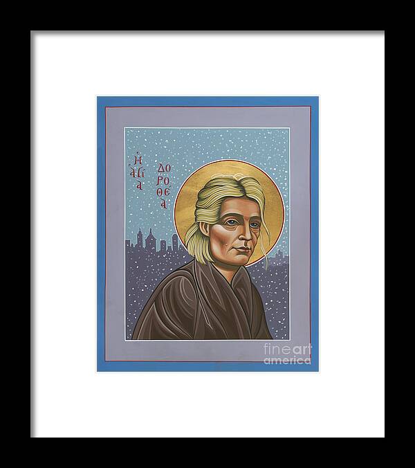 Holy Prophet Dorothy Day Framed Print featuring the painting Holy Prophet Dorothy Day 154 by William Hart McNichols
