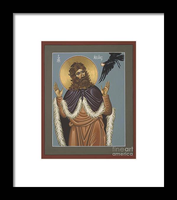 The Holy Prophet Elijah Framed Print featuring the painting Holy Prophet Elijah 009 by William Hart McNichols