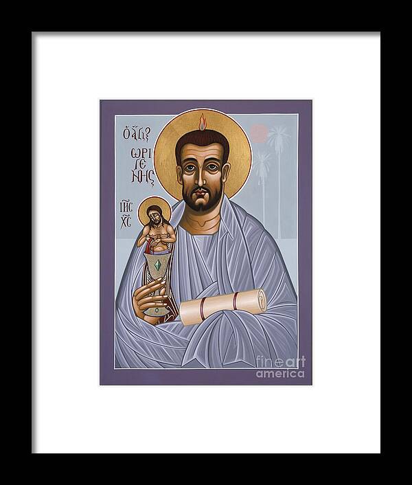 Holy Theologian Origen Framed Print featuring the painting Holy Theologian Origen 112 by William Hart McNichols