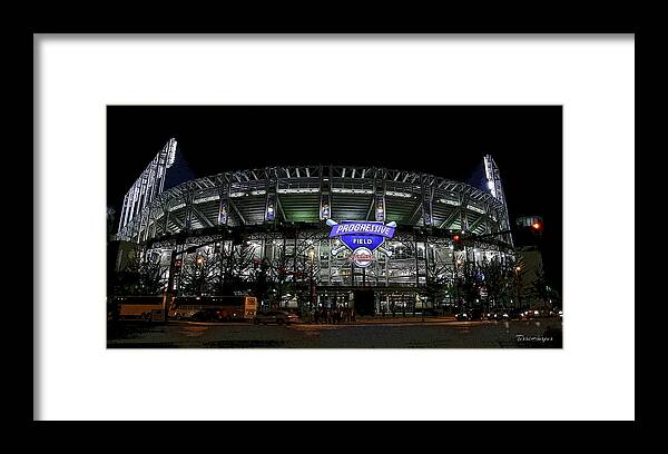 Cle Framed Print featuring the photograph Home Of The Cleveland Indians by Terri Harper