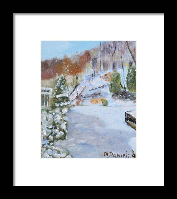 Painting Framed Print featuring the painting Home Scene South by Michael Daniels