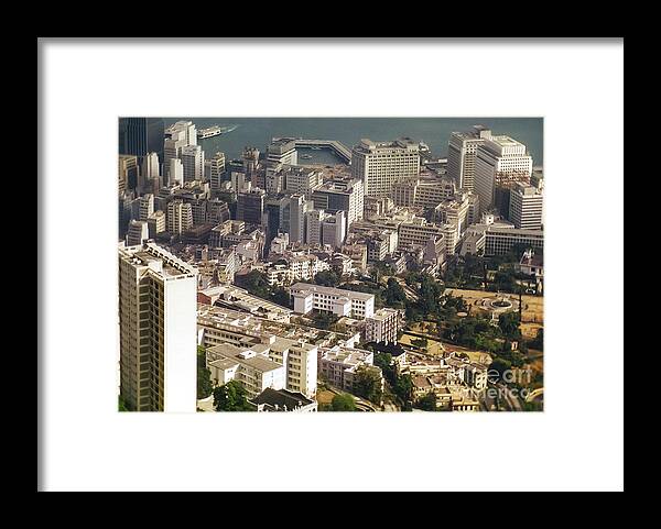 Hong Kong City Framed Print featuring the photograph Hong Kong City by Bob Phillips
