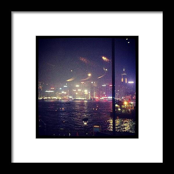 Photooftheday Framed Print featuring the photograph #hongkong #view #intercontinental by Leon Urfali