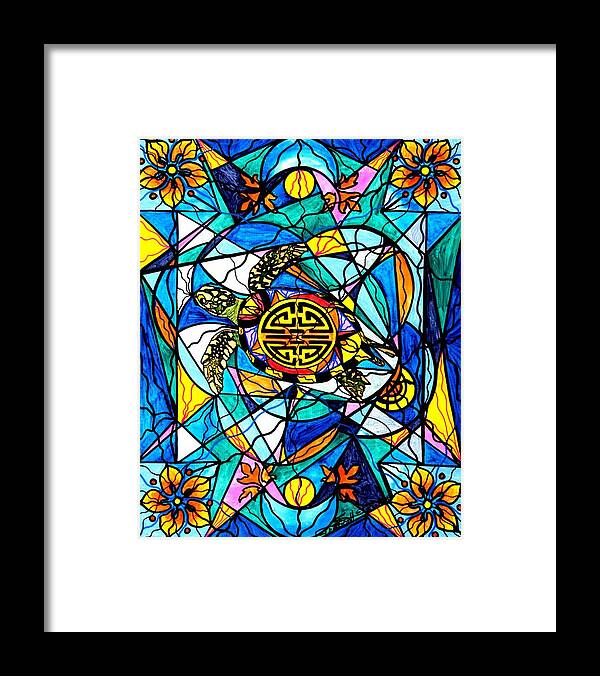 Honu Framed Print featuring the painting Honu by Teal Eye Print Store