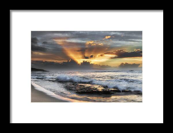 Maui Framed Print featuring the photograph Ho'okipa Sunset by Chuck Jason