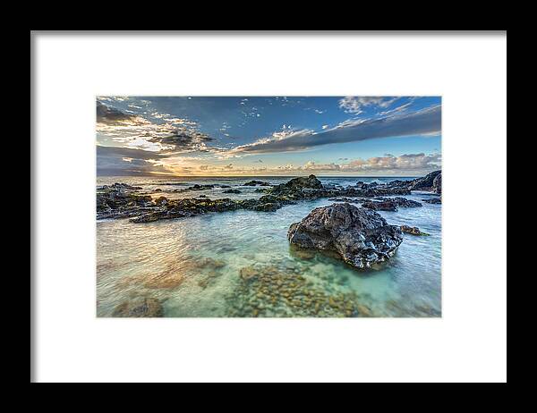 Hookipa Framed Print featuring the photograph Ho'okipa Sunset by Pierre Leclerc Photography
