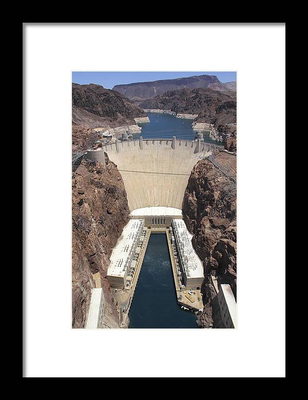 Hoover Dam Framed Print featuring the photograph Hoover Dam by Mike McGlothlen