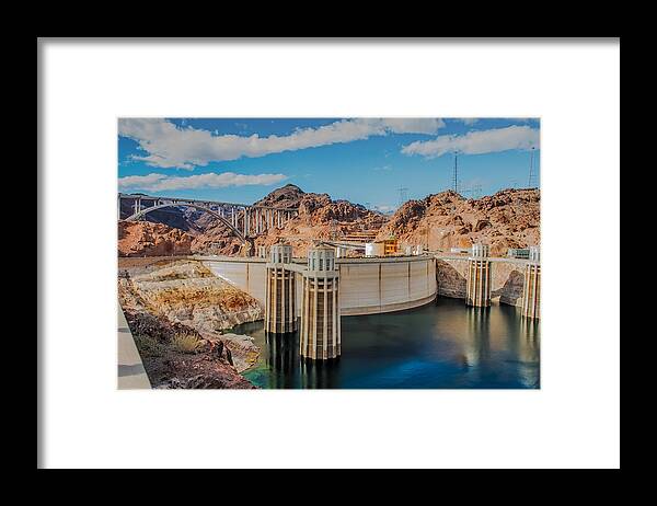 Hoover Dam Reservoir Framed Print featuring the photograph Hoover Dam Reservoir by Paul Freidlund