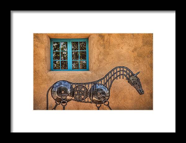 Horse Framed Print featuring the photograph Horse by the Window by Diana Powell