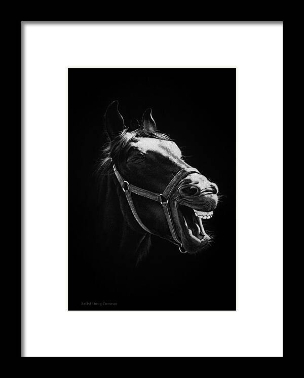 Horse Framed Print featuring the drawing Horse Play by Stirring Images