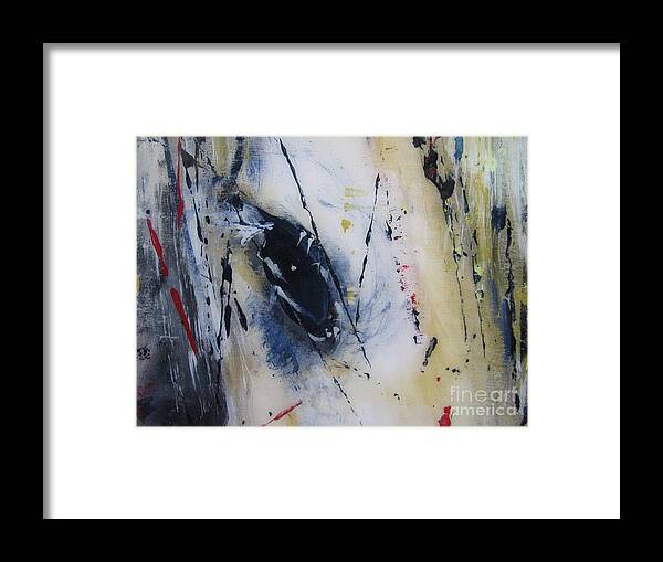 Horse Framed Print featuring the painting Horsing Around by Lucy Matta