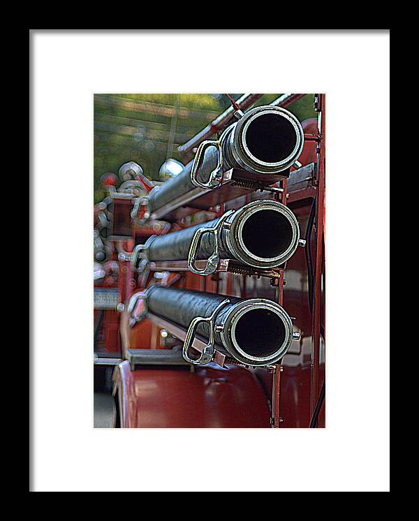Hoses Framed Print featuring the photograph Hoses #2 by Judy Salcedo