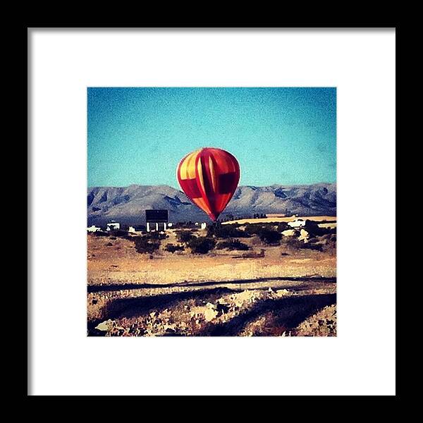 Hot Air Balloon Framed Print featuring the photograph Hot air balloon by Krisyphotography Gash