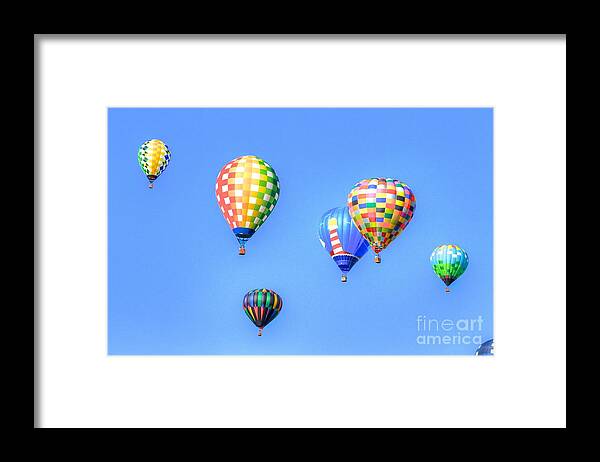Hot Air Balloons Framed Print featuring the photograph Hot Air by Robert Pearson