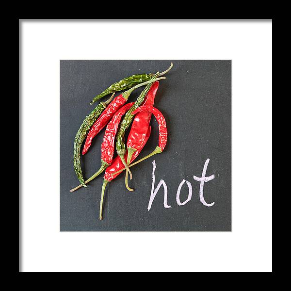 Allspice Framed Print featuring the photograph Hot chili by Tom Gowanlock