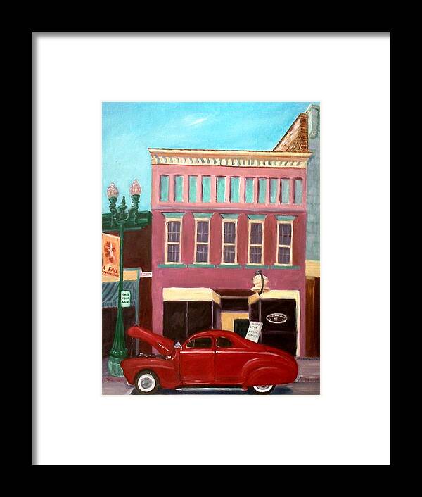 Car Framed Print featuring the painting Hot Coffee by Stacy C Bottoms