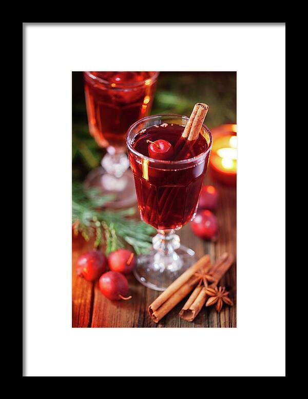Needle Framed Print featuring the photograph Hot Mulled Wine With Crab Apples by 5ugarless