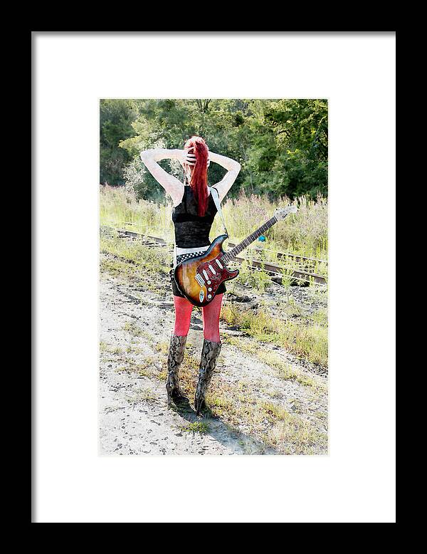 Rock Framed Print featuring the photograph Hot Rocker by David Stasiak