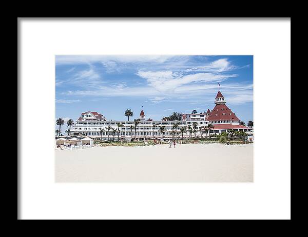 Hotel Framed Print featuring the photograph Hotel Del Coronado by Ralf Kaiser
