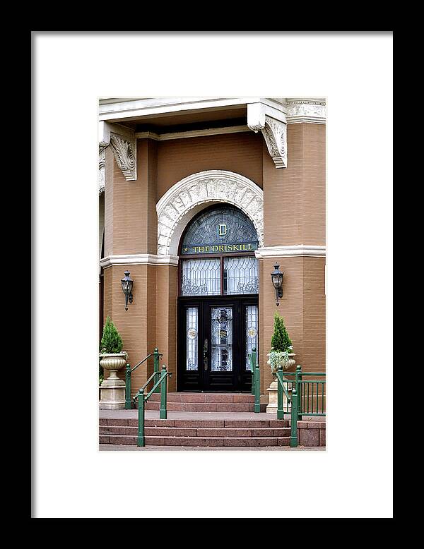Driskill Hotel Photograph Framed Print featuring the photograph Hotel Door Entrance by Kristina Deane