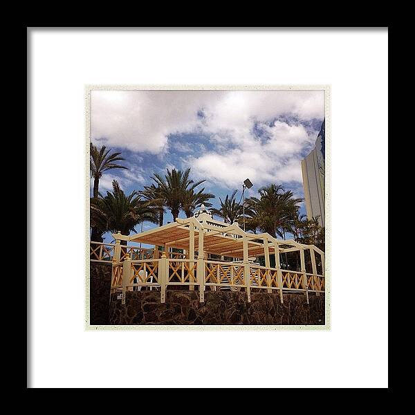 Loveit Framed Print featuring the photograph Hotel, Gran Canaria. #grancanaria by Luis Aviles