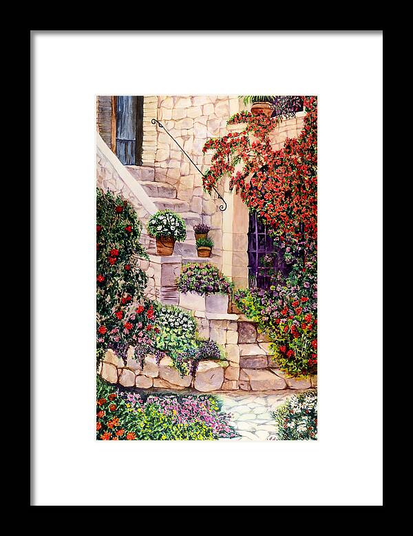 House Framed Print featuring the painting House in Oyster Bay by Sher Nasser
