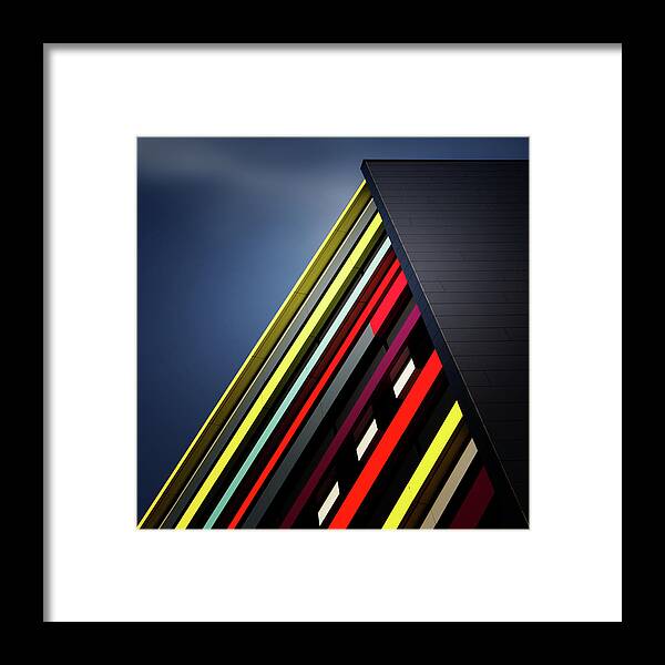 Architecture Framed Print featuring the photograph House Of Colours by Jeroen Van De