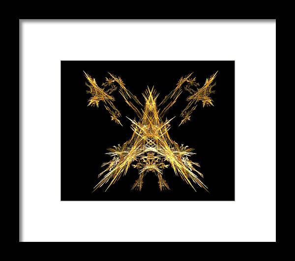 Fire Framed Print featuring the digital art House of Lightning by R Thomas Brass