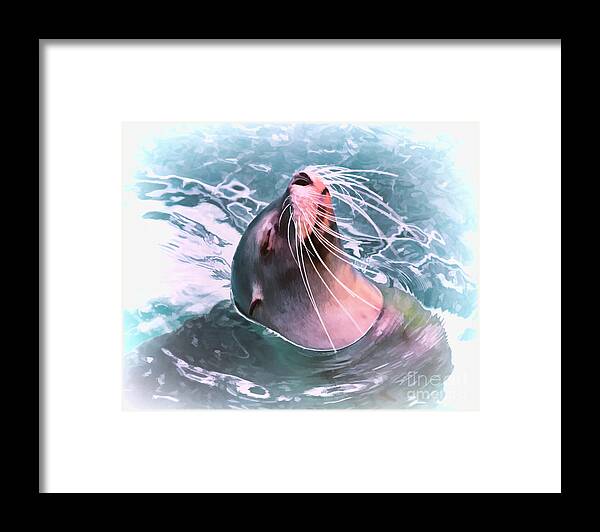 Animal Framed Print featuring the photograph How Cool by TN Fairey