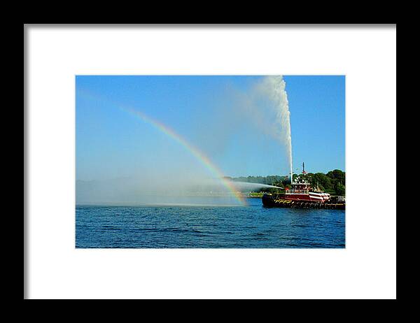 Water Framed Print featuring the photograph How To Build A Rainbow by Bruce Carpenter