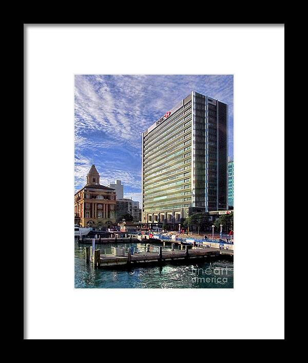 Hsbc Building Framed Print featuring the photograph HSBC Building-Auckland by Jennie Breeze