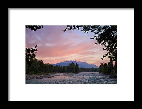 Bulkley River Framed Print featuring the photograph Hudson Bay Mountain British Columbia by Mary Lee Dereske