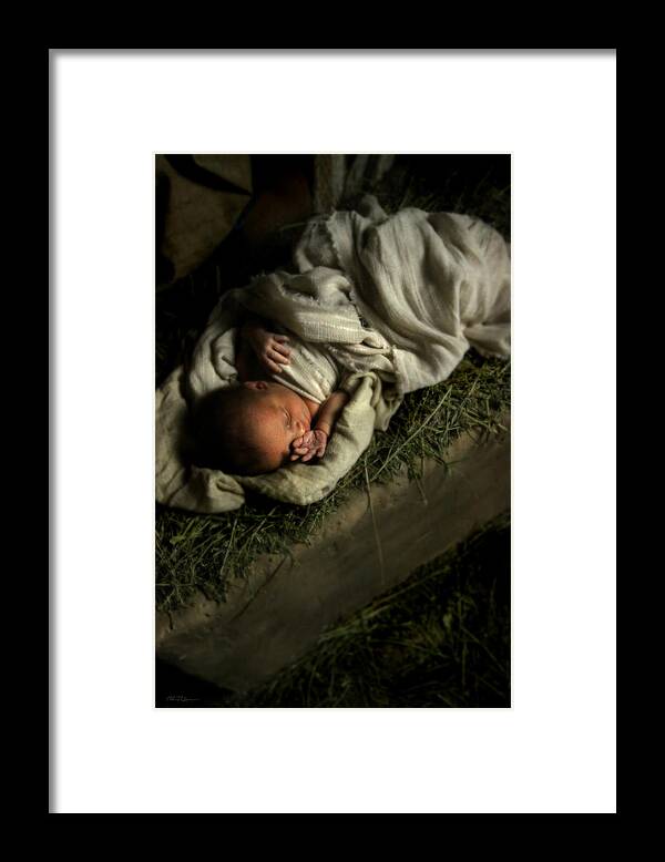 Baby Framed Print featuring the photograph Humble Beginnings by Helen Thomas Robson