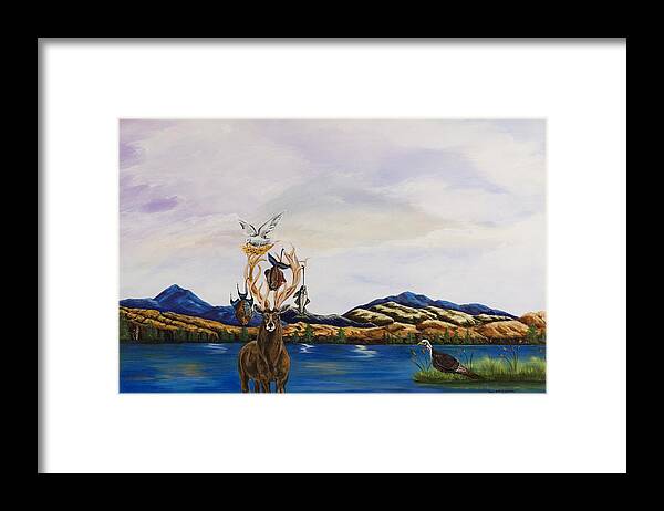 Susan Culver Fine Art Prints Framed Print featuring the painting Hunters Karma by Susan Culver