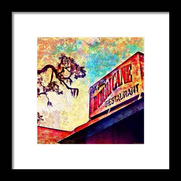 Building Framed Print featuring the photograph Hurricane - Serving You A Storm Of by Photography By Boopero