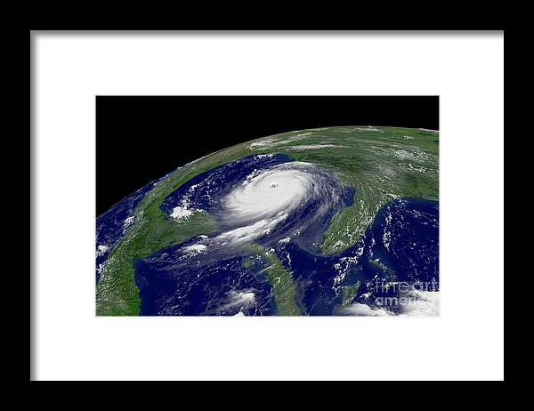Hurricane Katrina Framed Print featuring the photograph Hurricane Katrina by Jon Neidert
