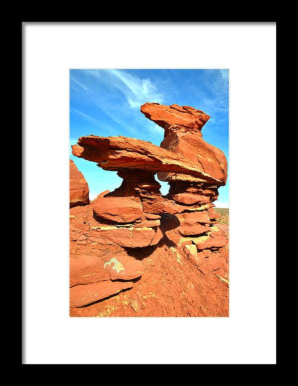 Hwy 191 Framed Print featuring the photograph HWY 191 Redrocks 9 by Ray Mathis