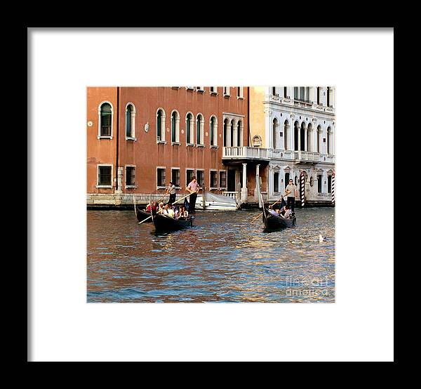 Venice Framed Print featuring the photograph I Am The Best Gondolier by Marina McLain