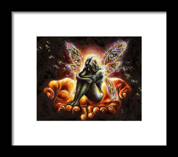 Fairy Framed Print featuring the painting I believe by Hiroko Sakai