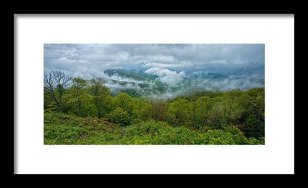 Blue Ridge Parkway Framed Print featuring the photograph I Can See For Miles and Miles I by Dan Carmichael