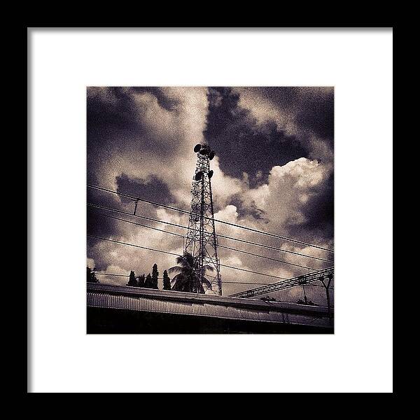 Urban Framed Print featuring the photograph I Dream Of Clouds. #intersection #lines by Bats AboutCats