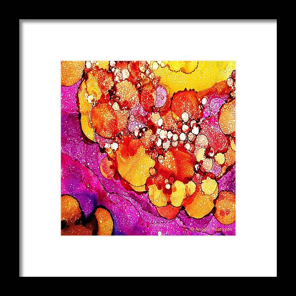 Tropical Framed Print featuring the painting I Dream of Sunflowers by Angela Treat Lyon