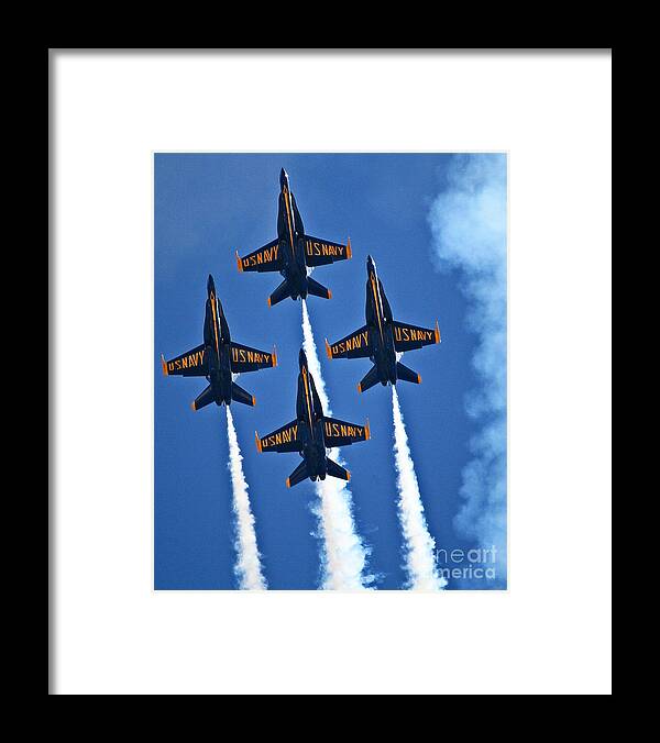 U S Navy Framed Print featuring the photograph I feel the need for speed by Bob Hislop