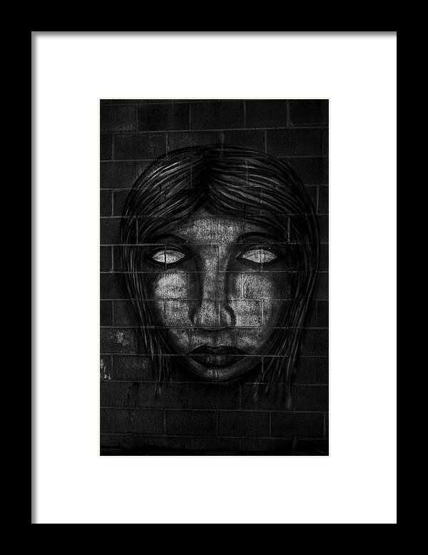 Scary Face Framed Print featuring the photograph I see you by Jonathan Davison