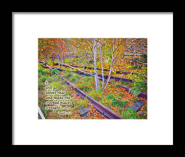 Autumn Foliage Framed Print featuring the photograph I Will Follow LORD by Terry Wallace