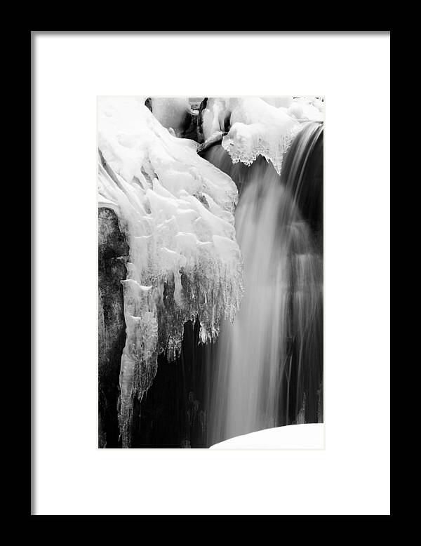 Waterfall Framed Print featuring the photograph Ice Falls by Brad Brizek