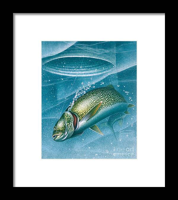 Jon Q Wright Framed Print featuring the painting Ice Laker by JQ Licensing