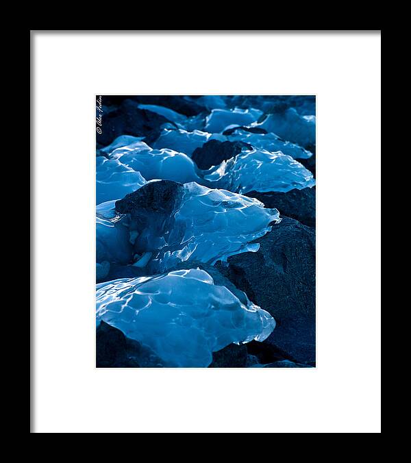 Ice Framed Print featuring the photograph Ice Patches by Alexander Fedin