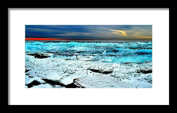 E Framed Print featuring the photograph Ice Storm # 4 - Kingston - Canada by Jeremy Hall
